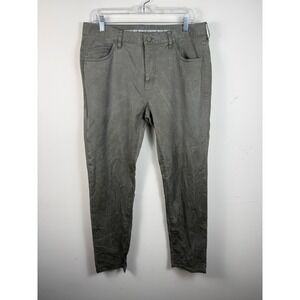 Rhone Mens Commuter Five-Pocket Pants Olive Green Slim Fit 101253 Size 35